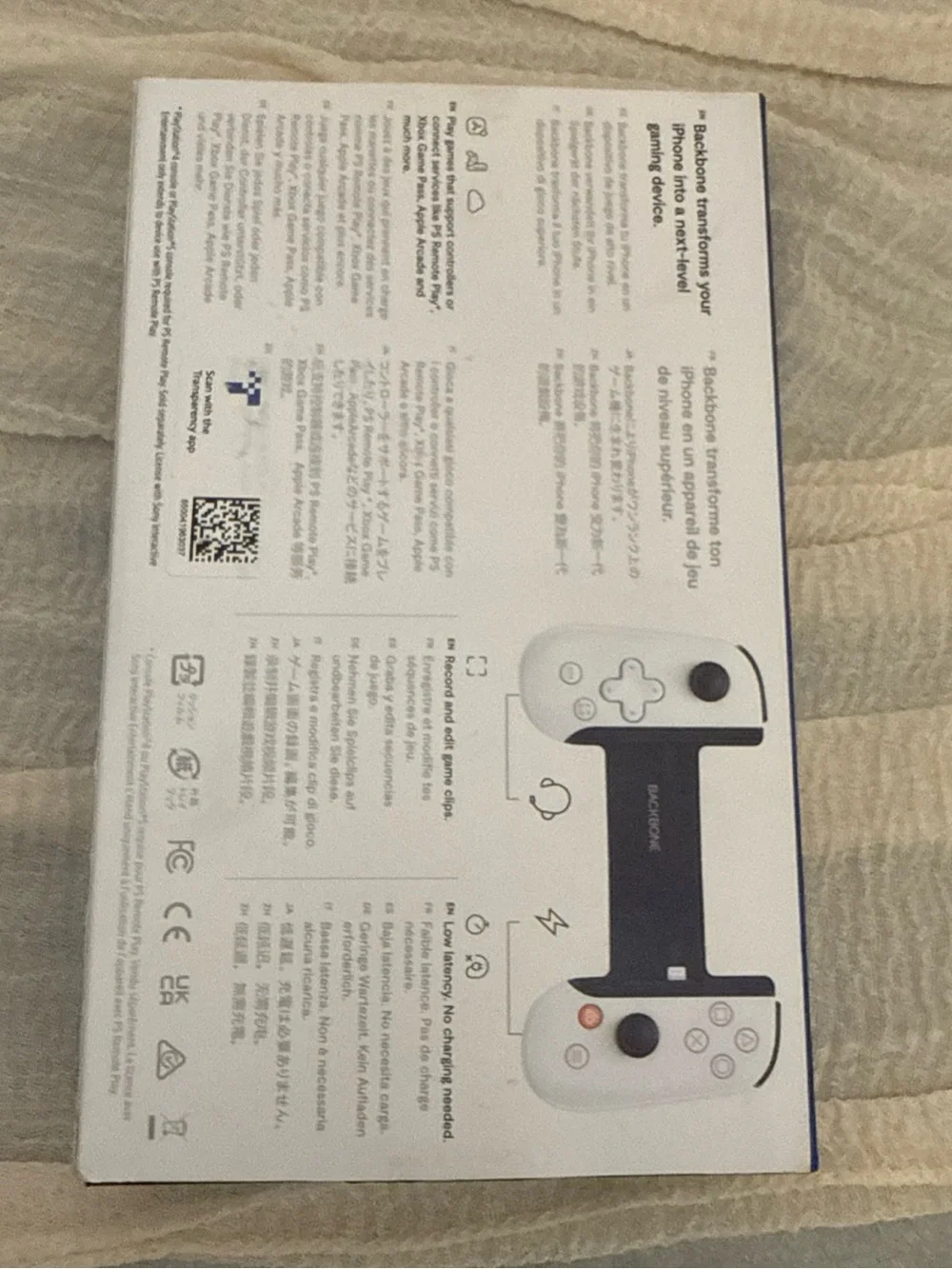 Sony Backbone Mobile Controller - White and Black